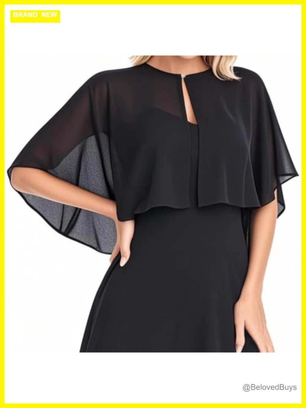 Chiffon Shawl Wrap Evening Dress Wedding Cape Shrug Bolero Cover Up